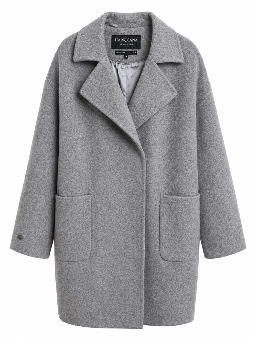 Harricana par Mariouche Grey Wool Blend Coat Size M